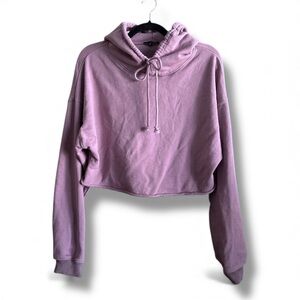 Papermoon Women's oversized Cropped Hoodie